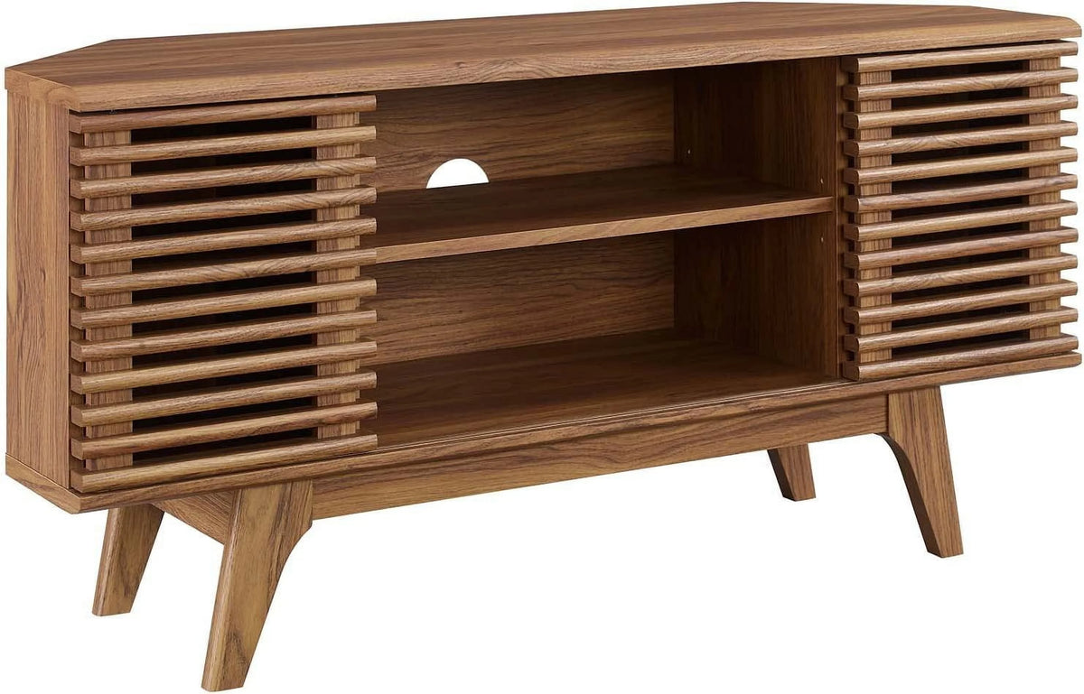 Mid-Century Modern Corner TV Stand V898