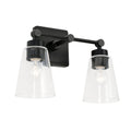 2 Light Vanity Matte Black F499