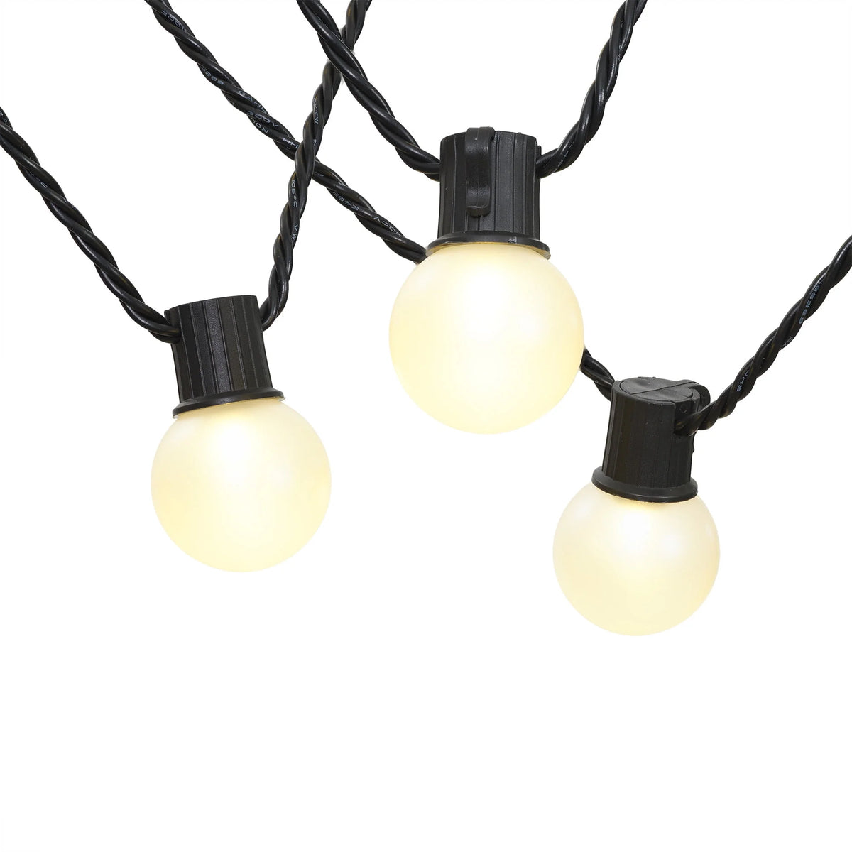 20-Count LED Frosted Globe Outdoor String Lights T79176
