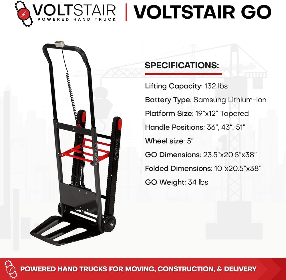 Portable Electric Stair Climbing Hand Truck with 150lb. Lift Capacity E90671