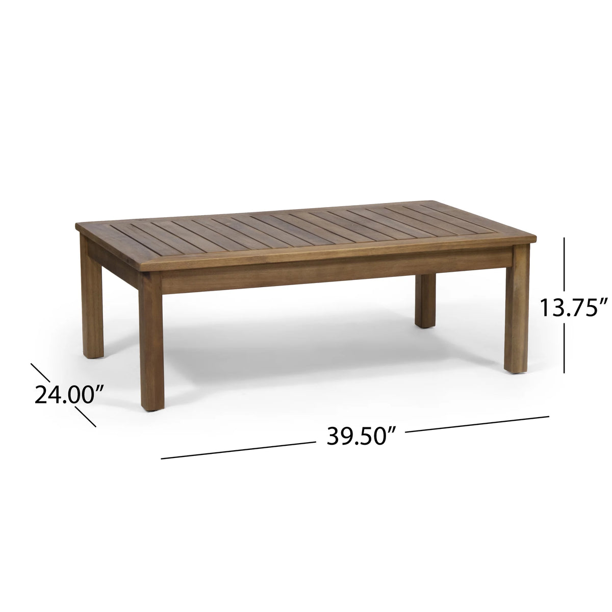 Acacia Wood and Rope 4 Seater Chat Set with Cushions L592