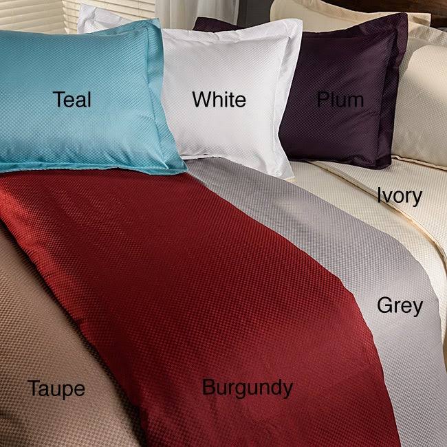 King Teal Cotton Blend Duvet Cover Set S813