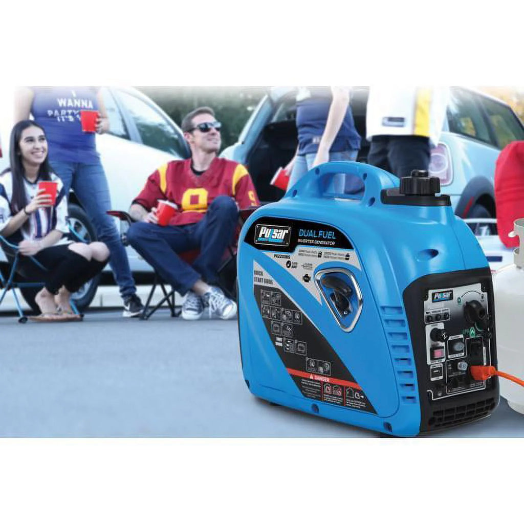 2200W Portable Dual Fuel Inverter Generator J72616