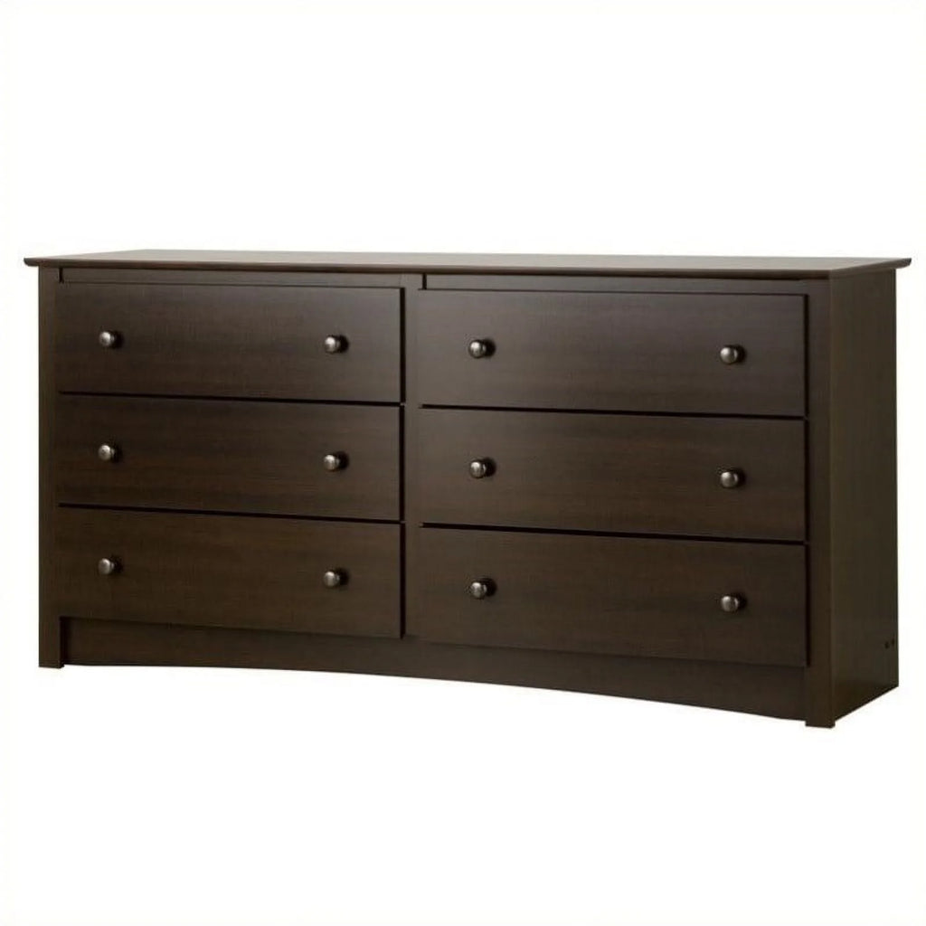 6 Drawer Wood Dresser L75362