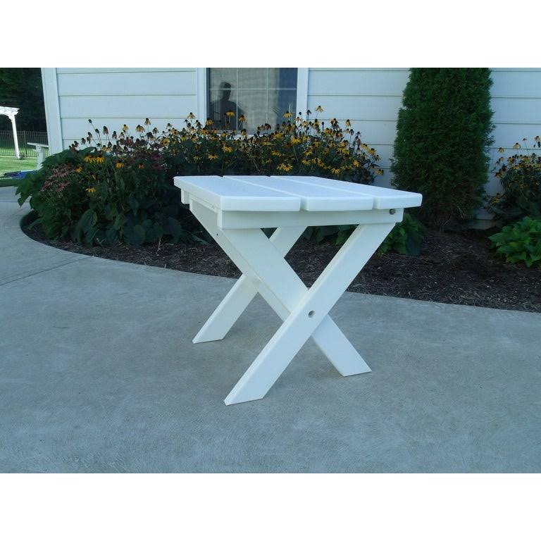 Lime Green Recycled Poly Lumber Folding End Table G378