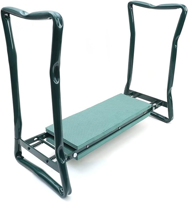 Garden Kneeler Seat Foldable Stool with Tool Bag EVA Foam Pad O14745