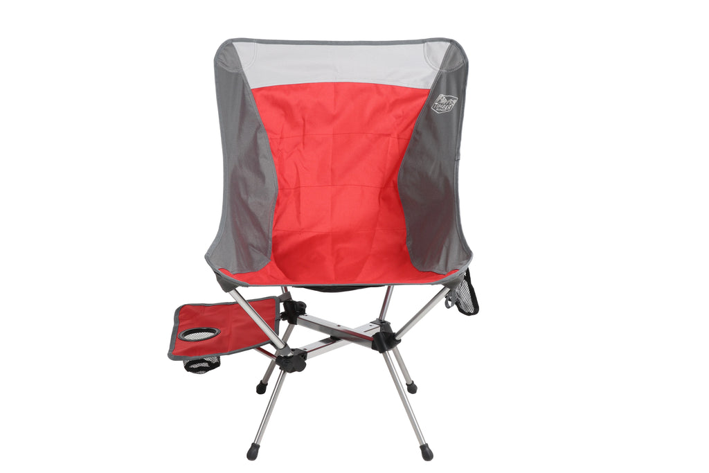 Red and Gray Backpack Camping Chair A8849