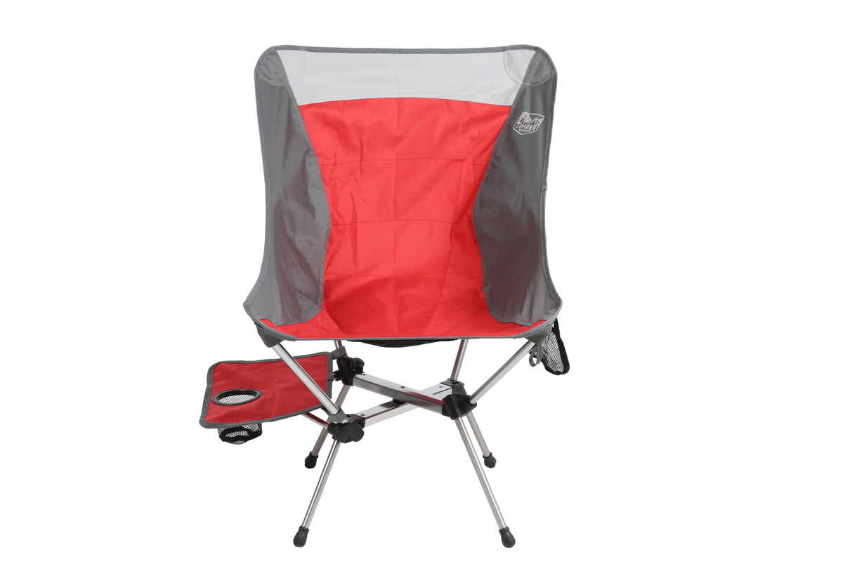 Red and Gray Backpack Camping Chair A8849