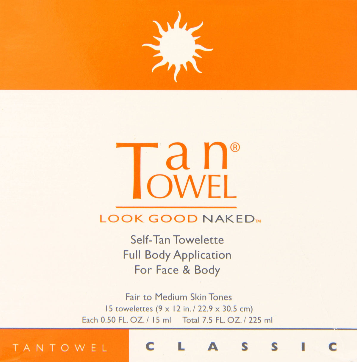 Tan Towel Full Body Classic 15 Pack F5935
