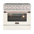 White Dual Fuel Propane Gas Range Y21142