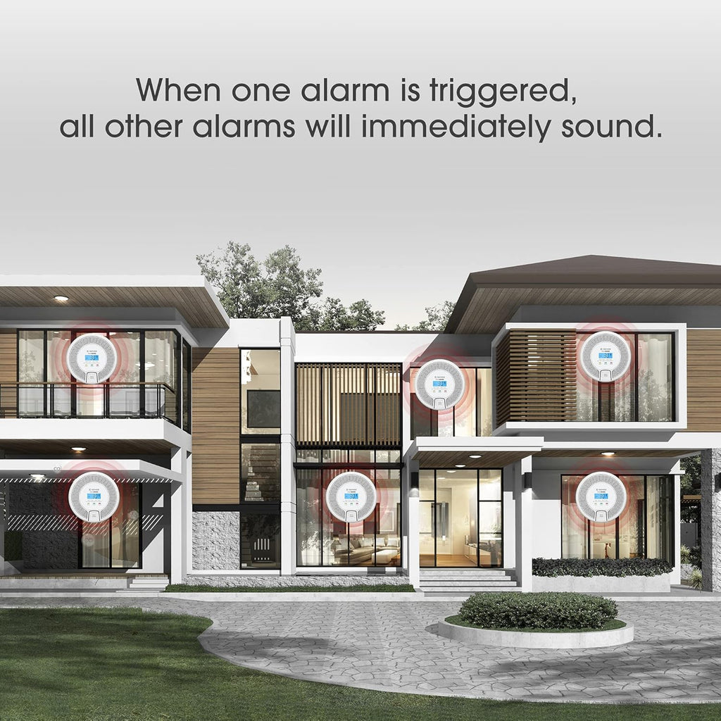 Wireless Interconnected Carbon Monoxide Detector, Pack of 2 H801
