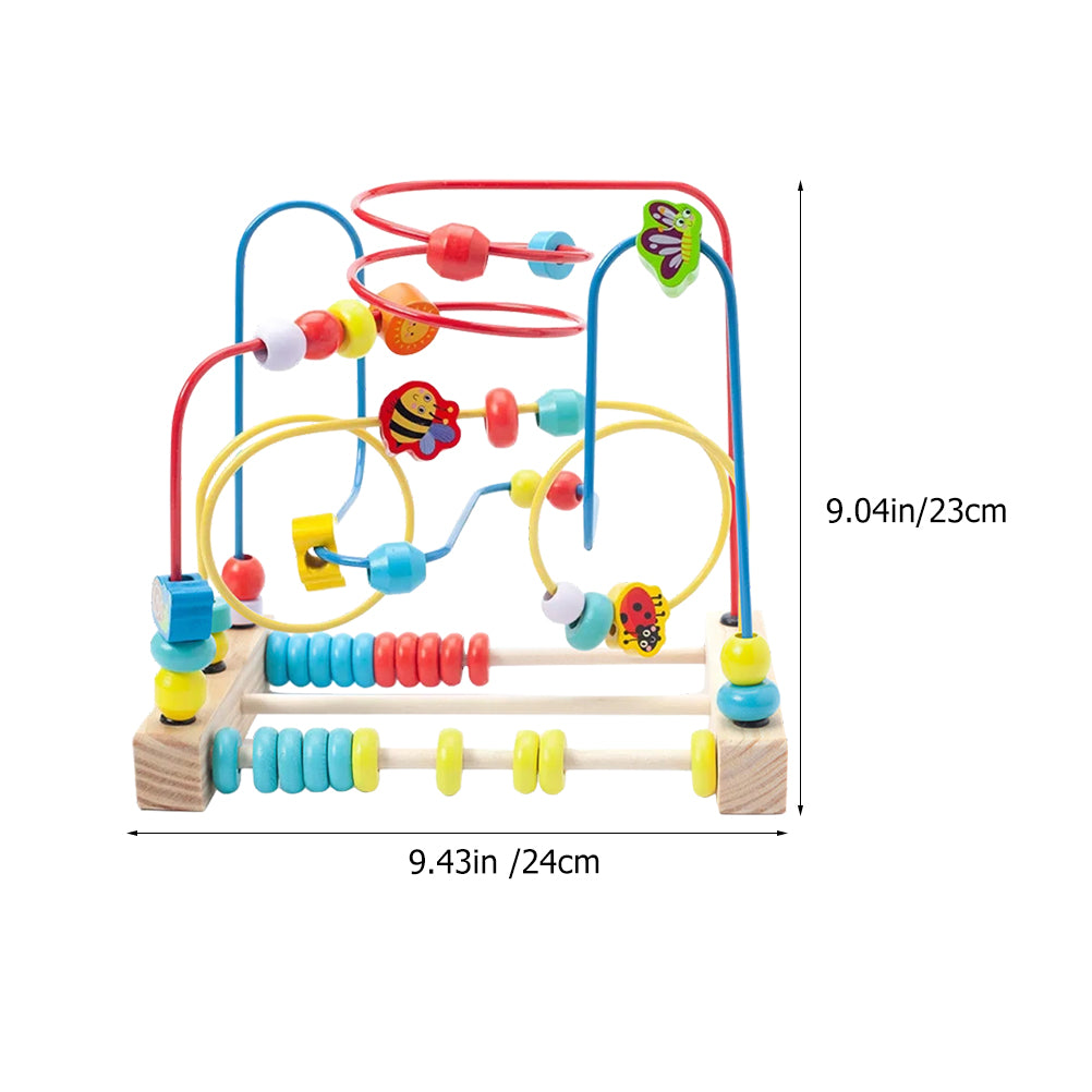 Solid Wood Bead Maze Toys Y93935