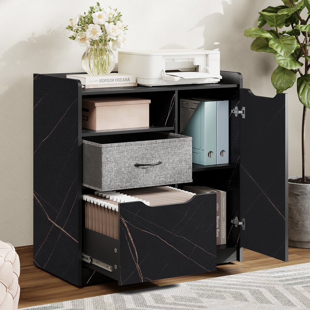 Wood Mobile Printer Stand with Drawer Y8963