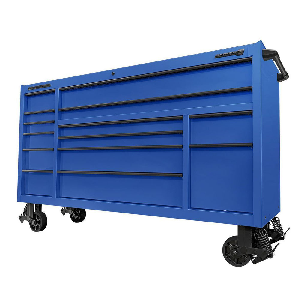 72 in. x 22 in. Slate Gray Triple-Bank Roll Cab C7412