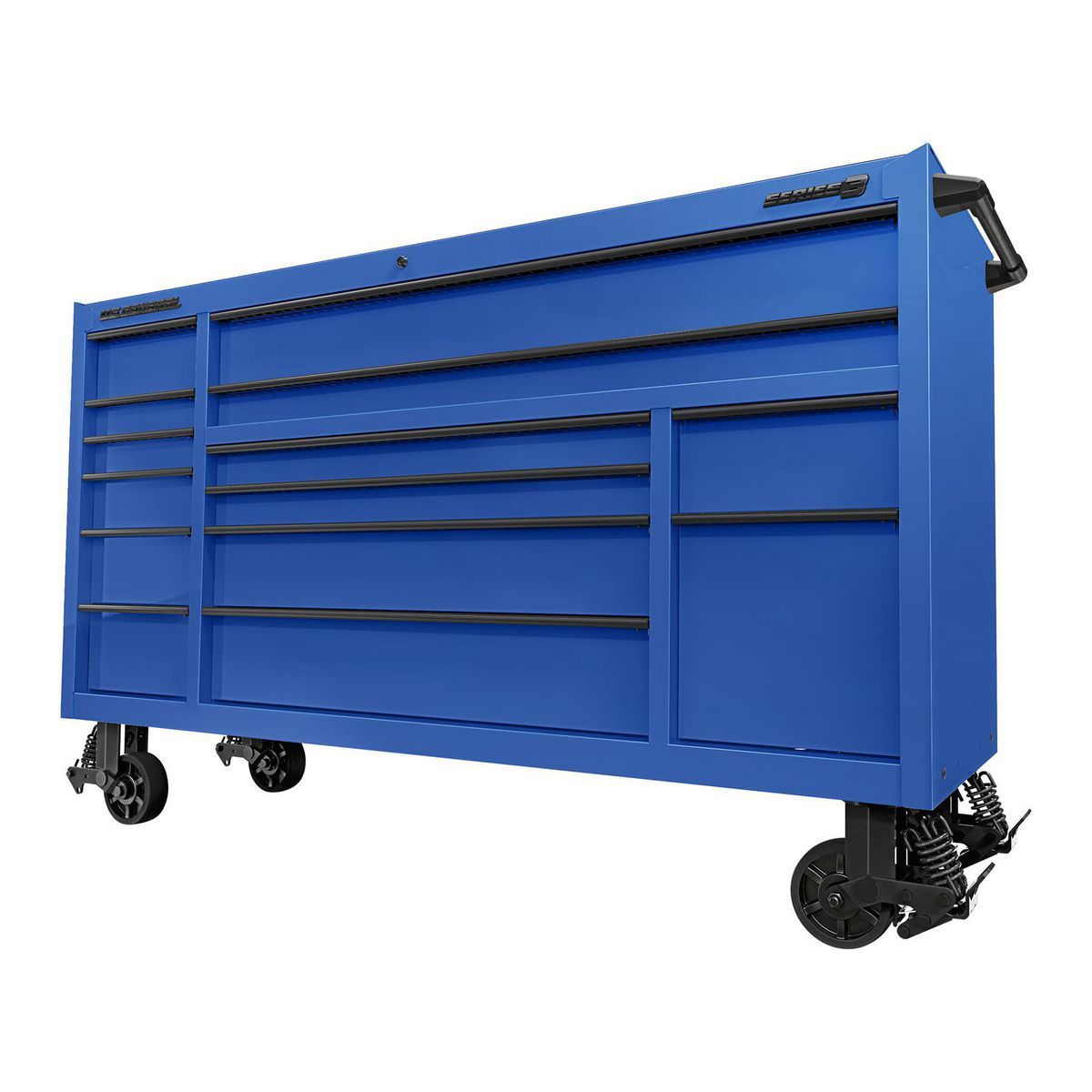 72 in. x 22 in. Slate Gray Triple-Bank Roll Cab C7412