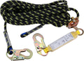 Rope Assembly 25 ft with Rope Grab Snap Hooks Shock Absorber CE Standard W1929