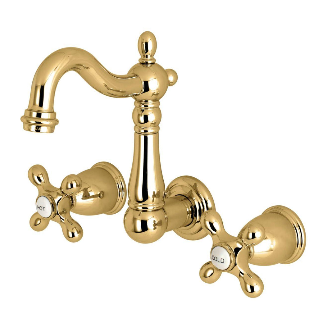 Polished Brass Wall Mount Bathroom Faucet M969399