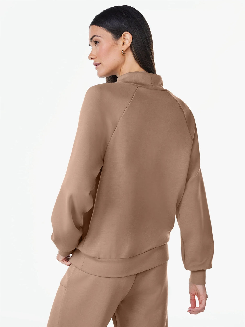 Women's Scuba Knit Funnel Neck Sweatshirt E334514