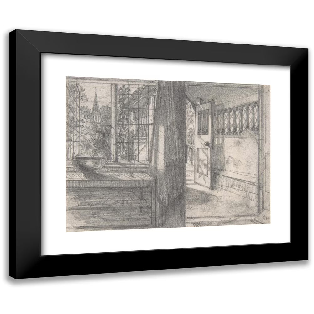 Black Modern Framed Museum Art Print V34767