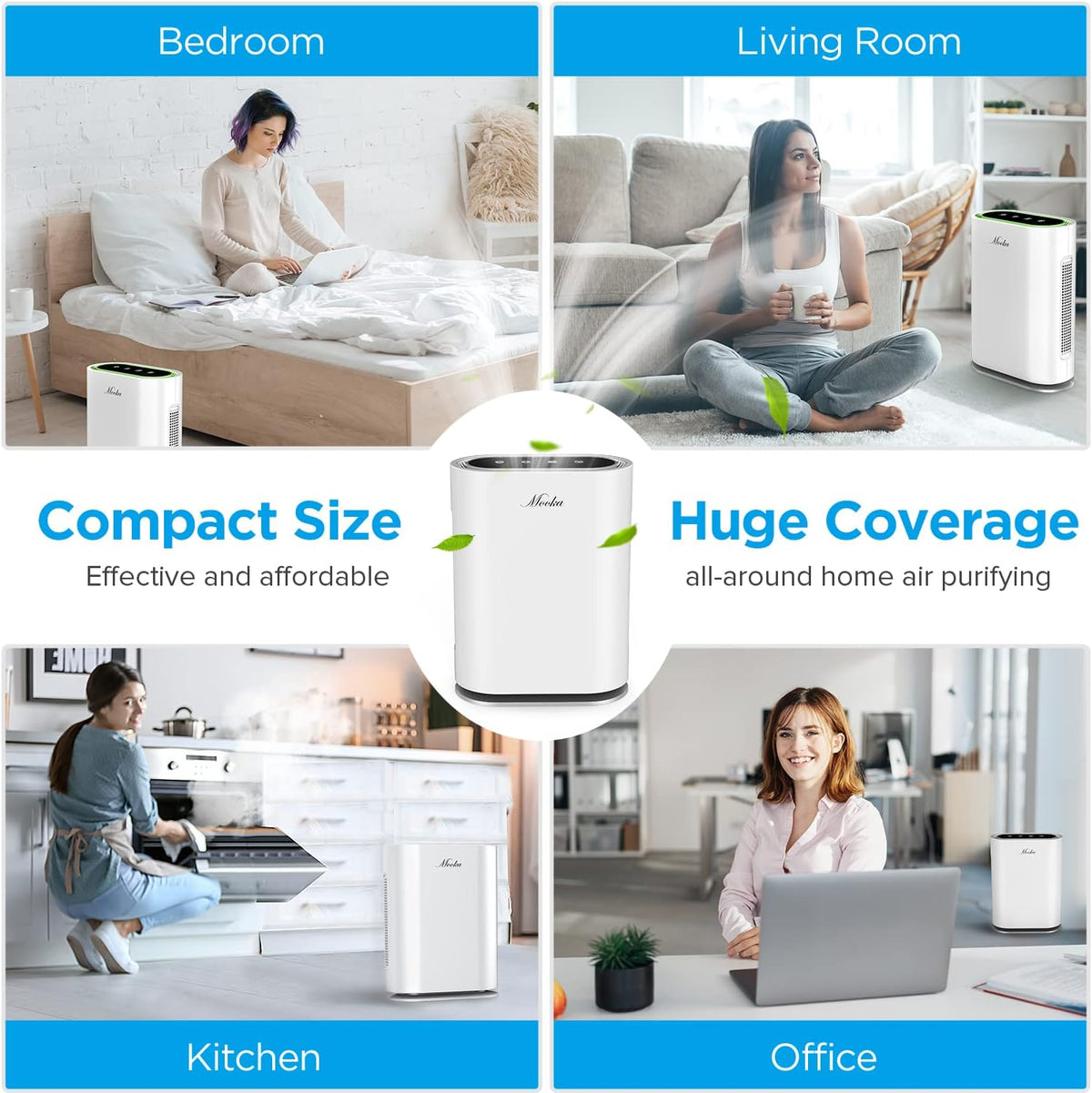 True HEPA+ Air Purifier with Auto Mode and Air Quality Sensor E7853