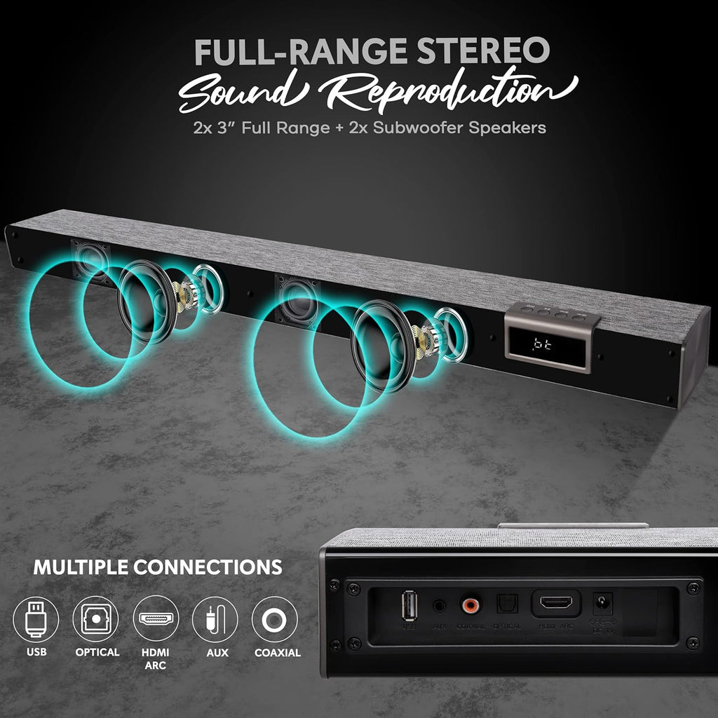 60W Bluetooth Sound Bar with Remote Control Z133329