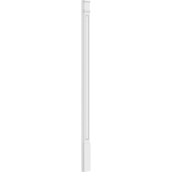 Raised Panel PVC Pilaster with Decorative Capital and Base (Pair) J288