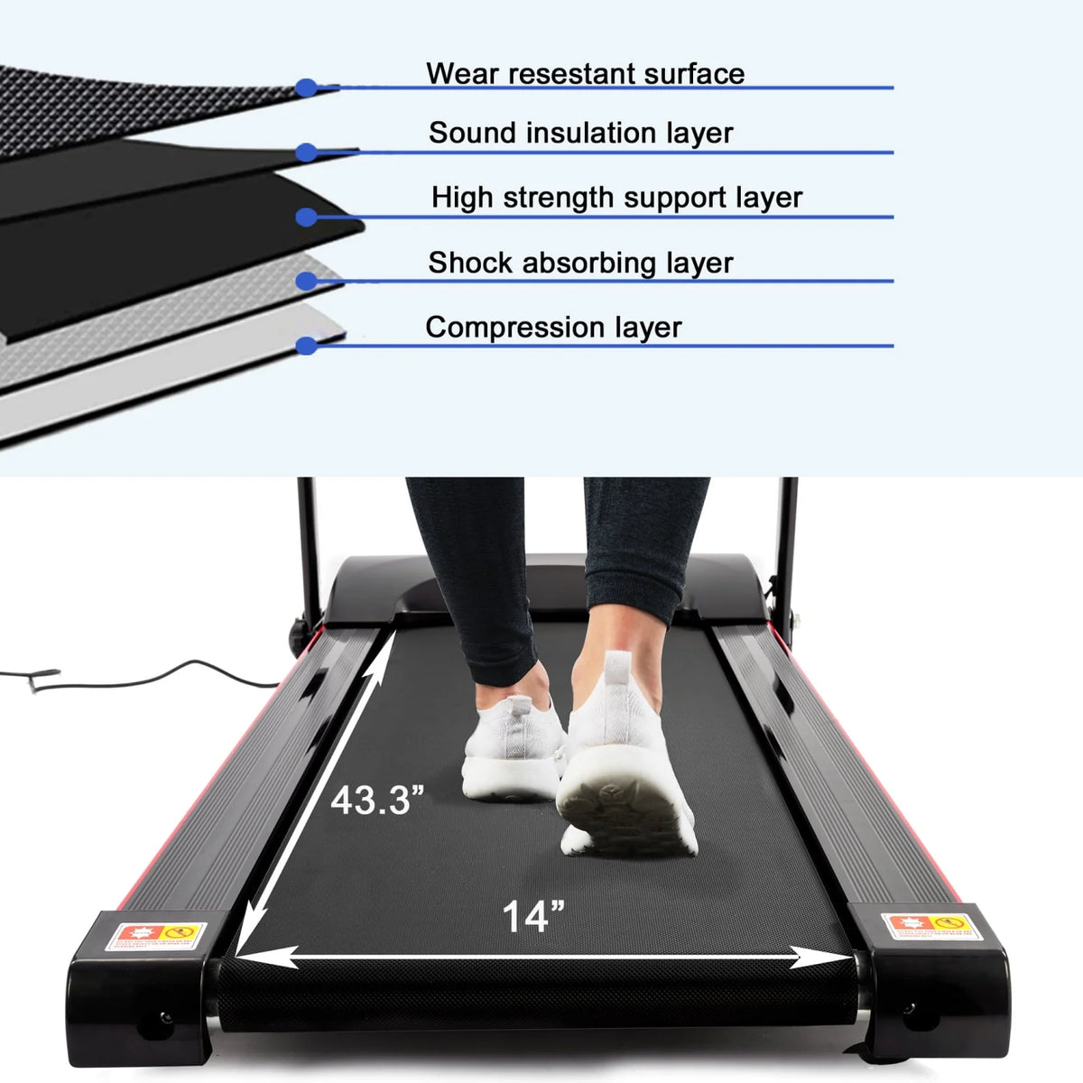 2.5 HP Foldable Treadmill with Incline V3997