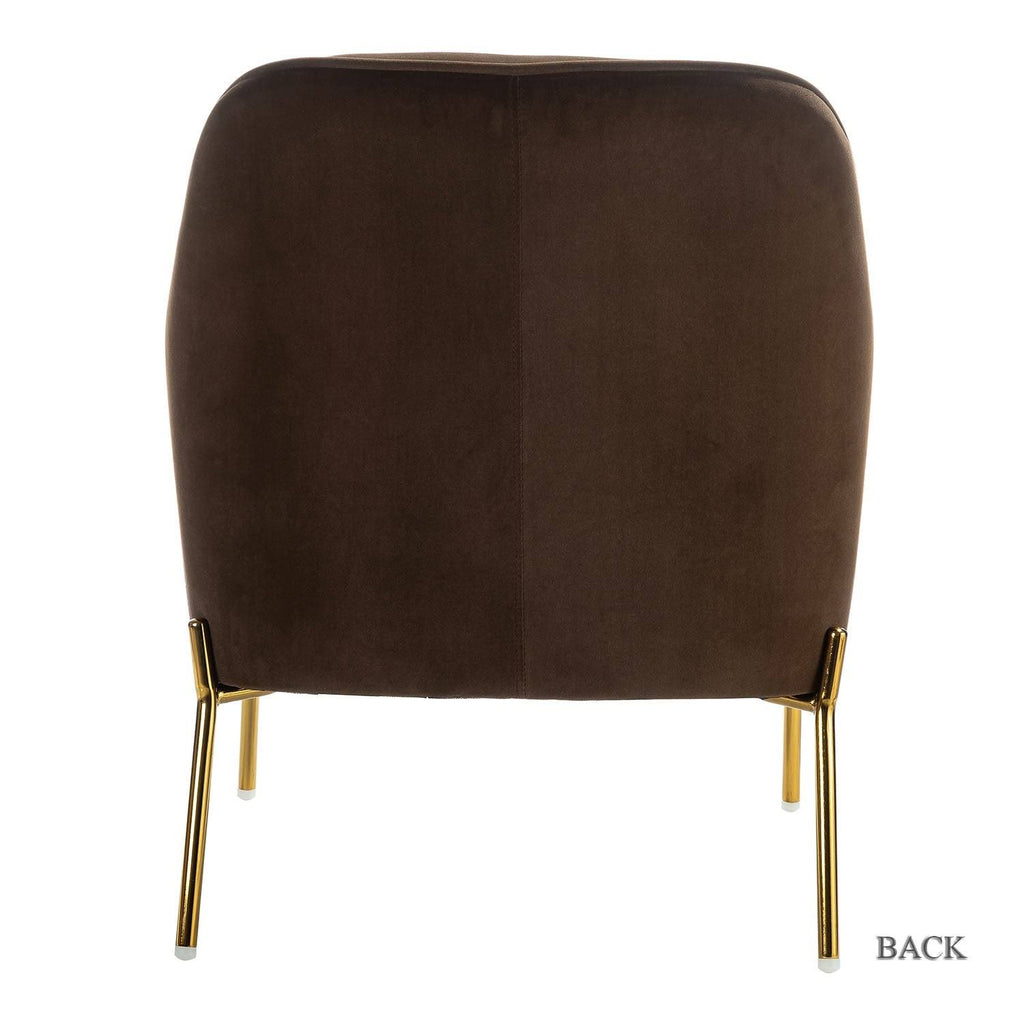 Teal Accent Chair with Gold Legs, Set of 2 J3781