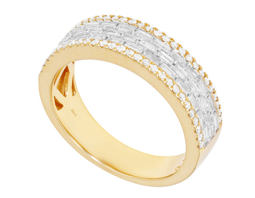 1.2CT Diamond Ring 14k Yellow Gold R70261
