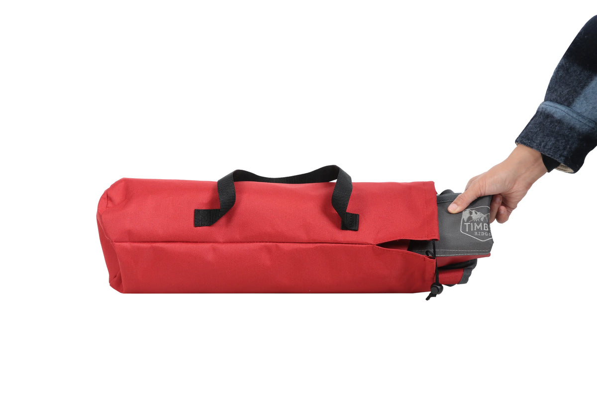 Red and Gray Backpack Camping Chair A8849