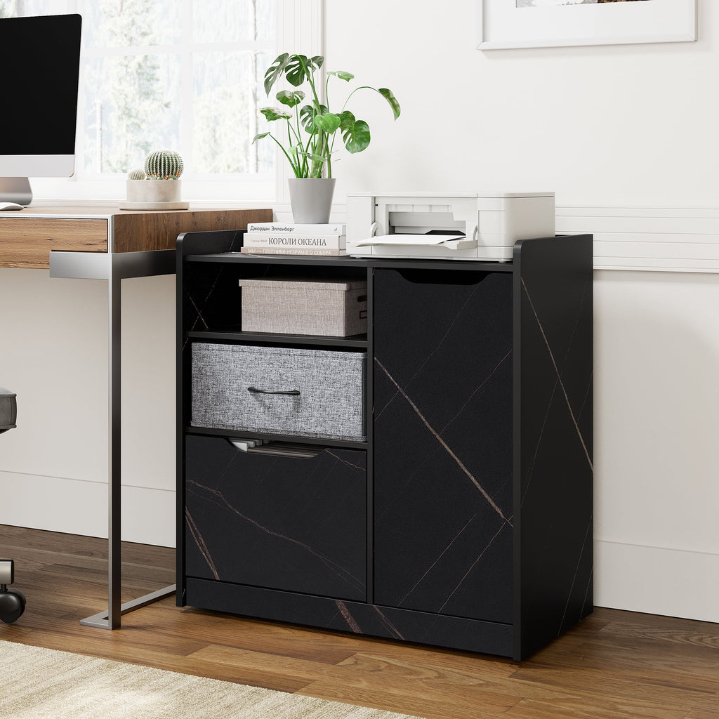 Wood Mobile Printer Stand with Drawer Y8963